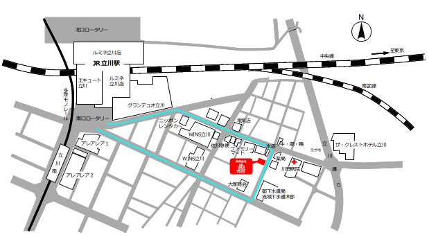 合同会社 鼎 (かなえ) 地図 (2014年7月更新)